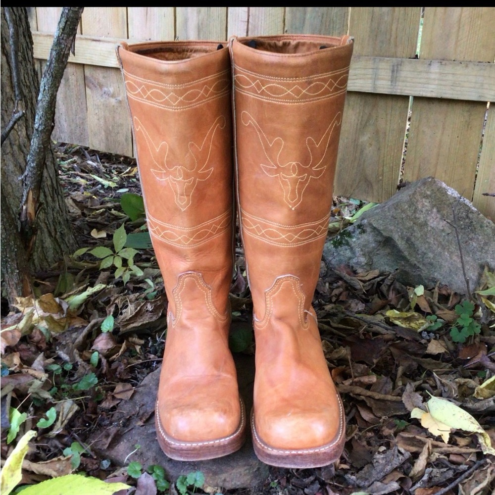 Tan Western Cowboy Boots